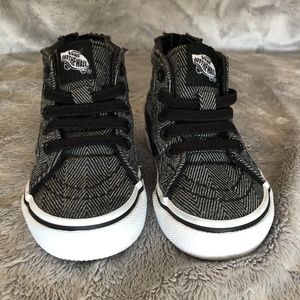 Vans SK8-HI Zip Herringbone Toddler Sneakers